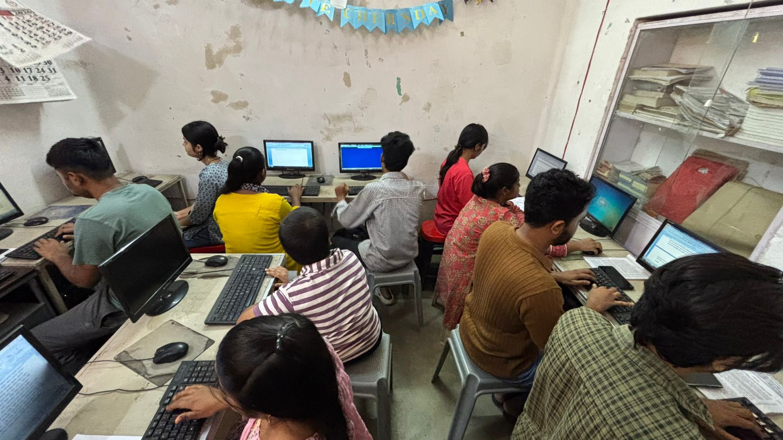 Computer Practical Training Session at Anupam Commercial Training Institute